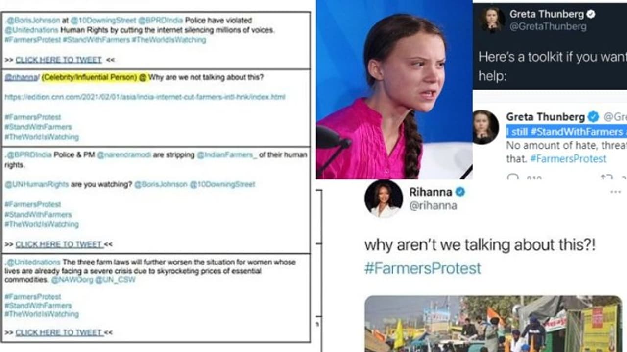 ഗ്രേറ്റയുടെ ട്വീറ്റിലെ 'ടൂൾ കിറ്റിൽ' മുഴുവൻ ഇന്ത്യ വിരുദ്ധ ഗൂഢാലോചനയെന്ന് ആരോപണം