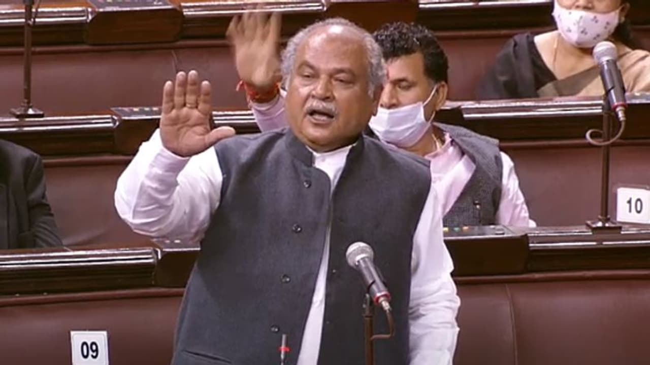 వ్యవసాయ చట్టాల్లో బ్లాక్ అంటే ఏమిటీ: రాజ్యసభలో కేంద్ర మంత్రి నరేంద్రసింగ్ తోమర్ వ్యవసాయ చట్టాల్లో బ్లాక్ అంటే ఏమిటీ: రాజ్యసభలో కేంద్ర మంత్రి నరేంద్రసింగ్ తోమర్