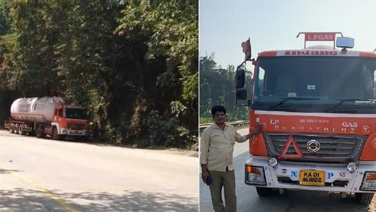ಶಿರಾಡಿ ಘಾಟ್ ಬಳಿ ಗ್ಯಾಸ್ ಟ್ಯಾಂಕರ್ನಿಂದ ಅನಿಲ ಸೋರಿಕೆ; ಸಂಚಾರ ಮಾರ್ಗ ಬದಲು! ಶಿರಾಡಿ ಘಾಟ್ ಬಳಿ ಗ್ಯಾಸ್ ಟ್ಯಾಂಕರ್ನಿಂದ ಅನಿಲ ಸೋರಿಕೆ; ಸಂಚಾರ ಮಾರ್ಗ ಬದಲು!