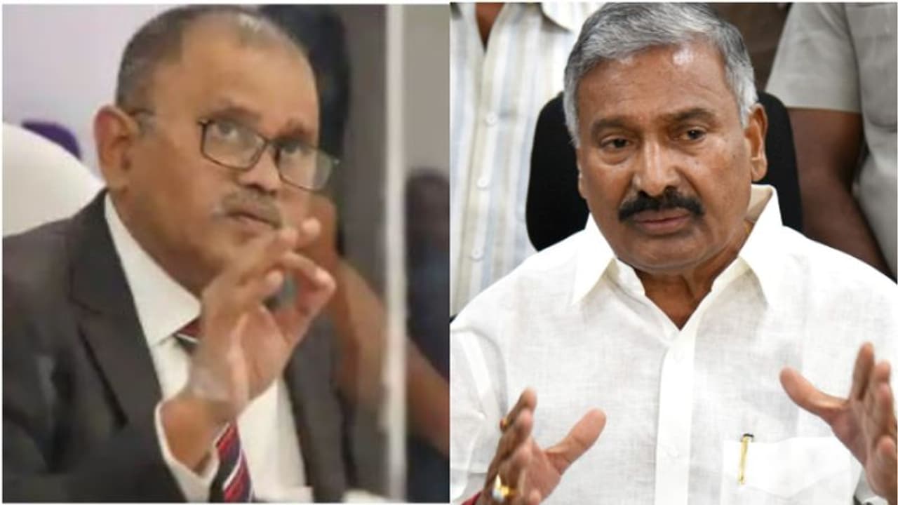 ഉദ്യോഗസ്ഥരെ ഭീഷണിപ്പെടുത്തി; ആന്ധ്രാപ്രദേശ് മന്ത്രിയെ വീട്ടുതടങ്കലിലാക്കാന് ഉത്തരവിട്ട് തെര. കമ്മീഷന് ഉദ്യോഗസ്ഥരെ ഭീഷണിപ്പെടുത്തി; ആന്ധ്രാപ്രദേശ് മന്ത്രിയെ വീട്ടുതടങ്കലിലാക്കാന് ഉത്തരവിട്ട് തെര. കമ്മീഷന്