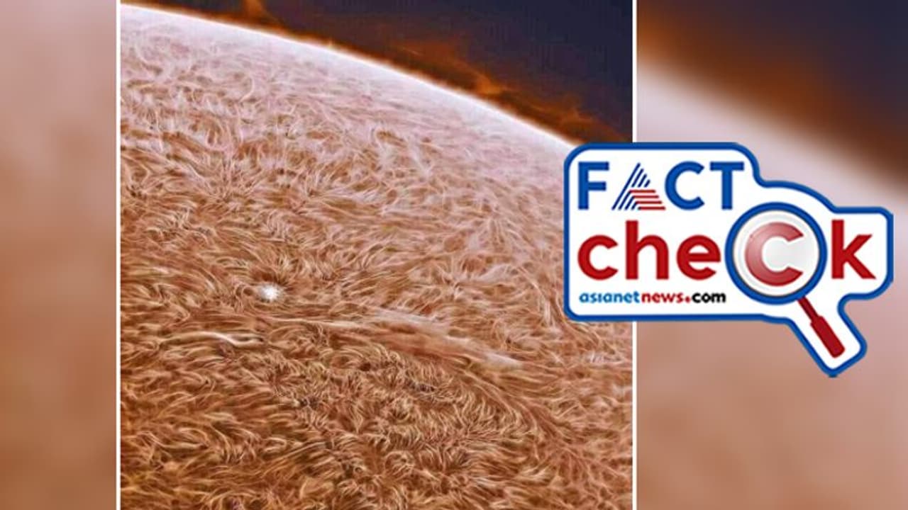 സൂര്യന്റെ ഉപരിതലത്തിന്റെ ഏറ്റവും തെളിഞ്ഞ ചിത്രം; നാസയുടെ പേരിലുള്ള പ്രചാരണം സത്യമോ? സൂര്യന്റെ ഉപരിതലത്തിന്റെ ഏറ്റവും തെളിഞ്ഞ ചിത്രം; നാസയുടെ പേരിലുള്ള പ്രചാരണം സത്യമോ?