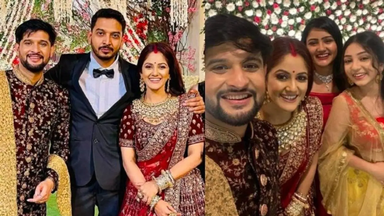 ভালোবাসার রঙিন দিনে সেজে উঠল তৃণা নীলের রিসেপশন, রাজকীয় আয়োজনে টলিপাড়ার ঢল ভালোবাসার রঙিন দিনে সেজে উঠল তৃণা নীলের রিসেপশন, রাজকীয় আয়োজনে টলিপাড়ার ঢল