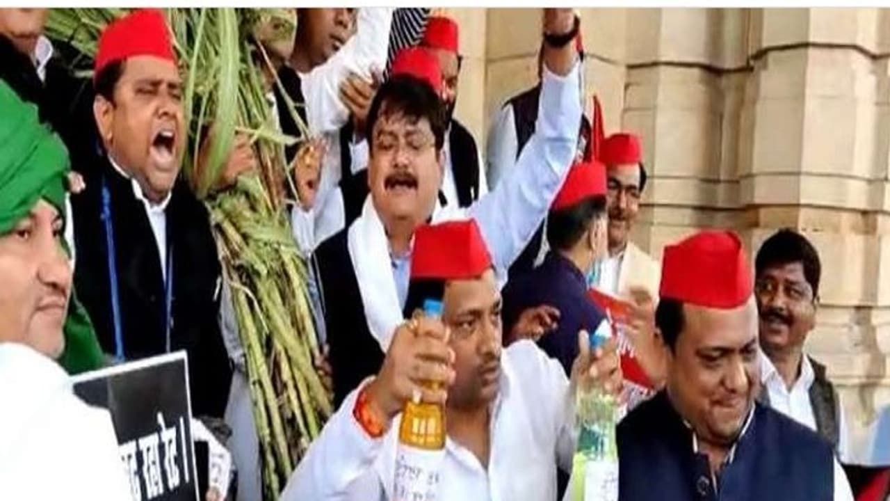UP में हंगामे के बीच बजट सत्र शुरू, 22 को पेश होगा ई बजट, विधान भवन में पेट्रोल व डीजल लेकर पहुंचे सपा नेता UP में हंगामे के बीच बजट सत्र शुरू, 22 को पेश होगा ई बजट, विधान भवन में पेट्रोल व डीजल लेकर पहुंचे सपा नेता