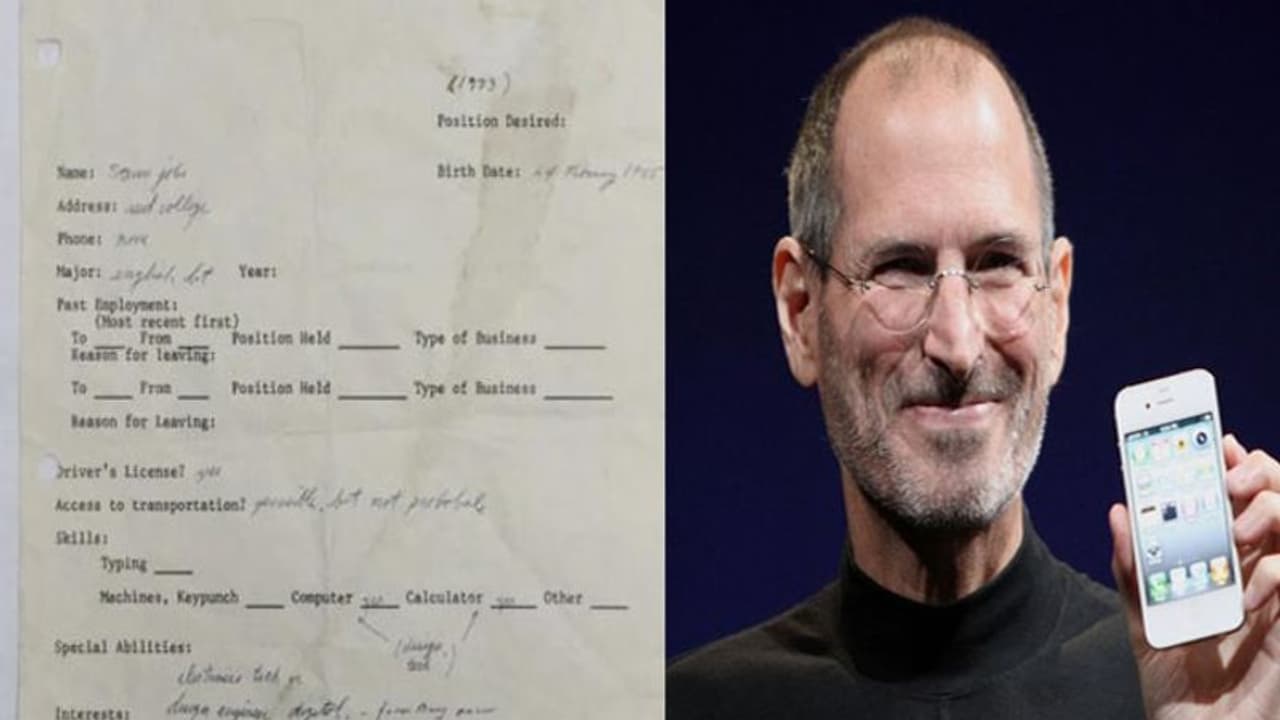 कुछ ऐसा दिखता है Apple के मालिक का CV, जॉब के लिए किया था अप्लाई लेकिन हो गए थे रिजेक्ट कुछ ऐसा दिखता है Apple के मालिक का CV, जॉब के लिए किया था अप्लाई लेकिन हो गए थे रिजेक्ट
