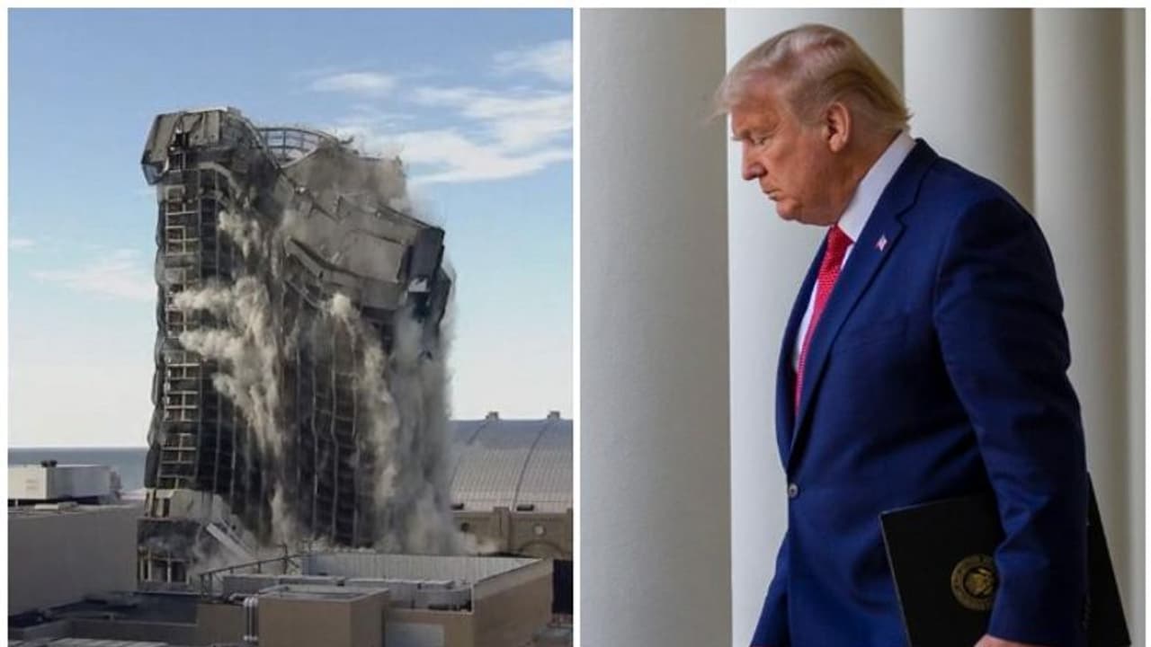 அமெரிக்க முன்னாள் அதிபர் டிரம்புக்கு சொந்தமான 34 மாடி கட்டடம் வெடிவைத்து தகர்ப்பு..! அமெரிக்க முன்னாள் அதிபர் டிரம்புக்கு சொந்தமான 34 மாடி கட்டடம் வெடிவைத்து தகர்ப்பு..!