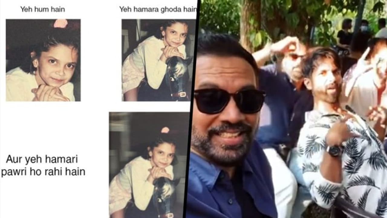 Deepika Padukone, Shahid Kapoor join the 'Pawri ho rahi hain' clan, share funny post