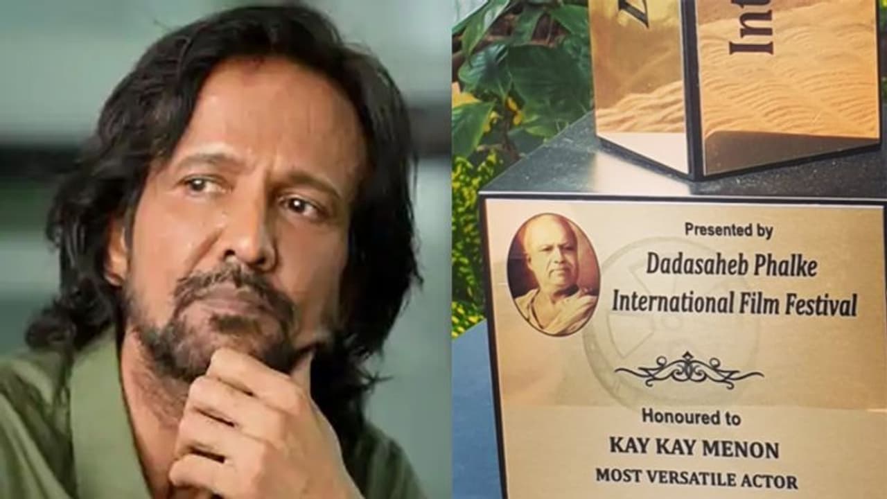 केके मेनन दादा साहब फाल्के इंटरनेशनल फिल्म फेस्टिवल अवॉर्ड्स में मोस्ट वर्सटाइल एक्टर चुने गए, दिखाई ट्रॉफी