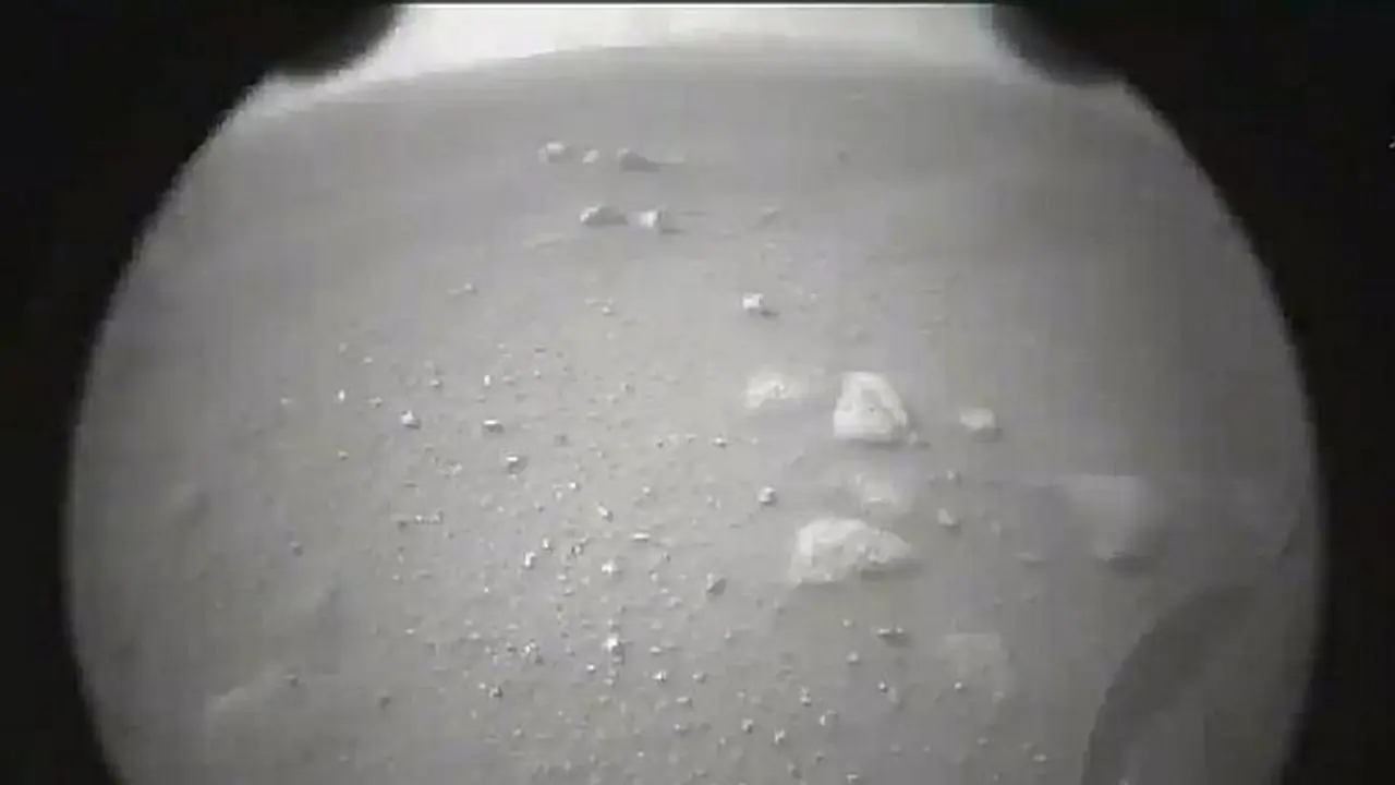NASA's Perseverance gets to Mars, rover sends first image