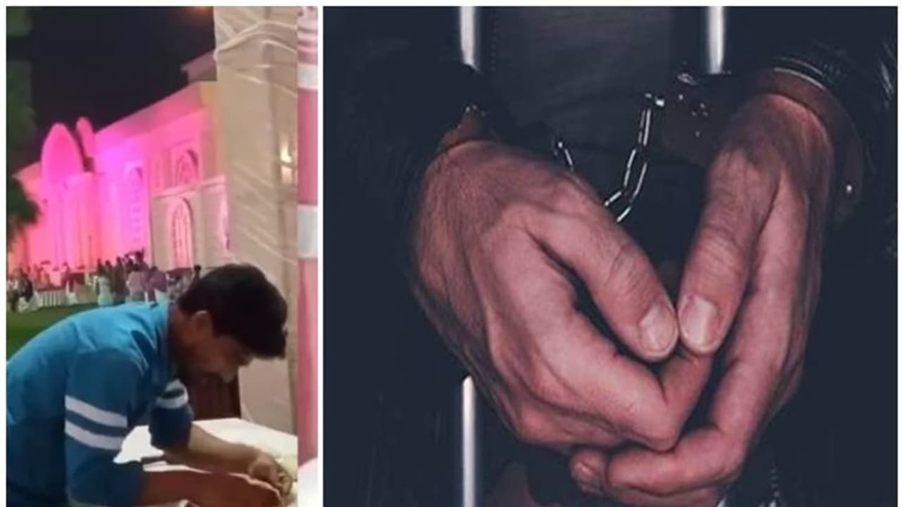 വിവാഹ വിരുന്നിനുള്ള ഭക്ഷണത്തില് തുപ്പിയിട്ട് പാചകം ചെയ്തയാള് അറസ്റ്റില് വിവാഹ വിരുന്നിനുള്ള ഭക്ഷണത്തില് തുപ്പിയിട്ട് പാചകം ചെയ്തയാള് അറസ്റ്റില്