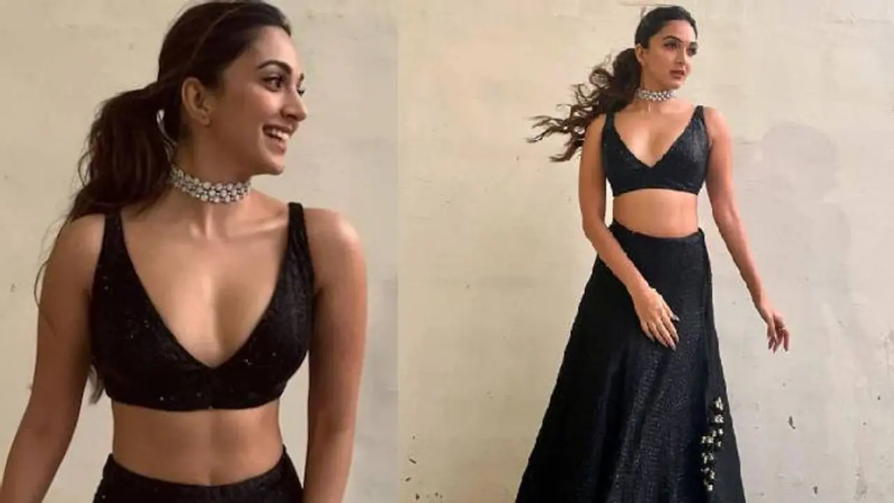 ബ്ലാക്ക് ലെഹങ്കയില്‍ തിളങ്ങി കിയാര അദ്വാനി; വില ലക്ഷങ്ങള്‍...