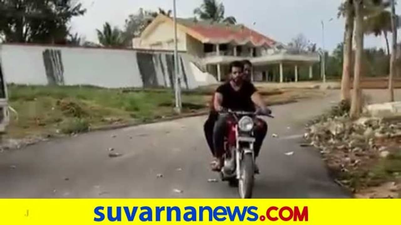 Rx 100 ಬೈಕ್‌; ಪತ್ನಿ ರೇವತಿ ಜೊತೆ ನಿಖಿಲ್ ಕುಮಾರಸ್ವಾಮಿ ಜಾಲಿ ರೈಡ್ ವಿಡಿಯೋ!