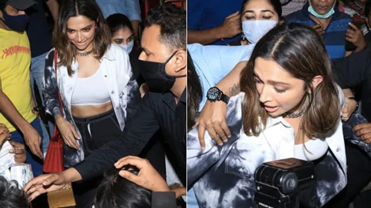 Last night Deepika Padukone faces bag snatching scare, mobbed by women (Video) Last night Deepika Padukone faces bag snatching scare, mobbed by women (Video)