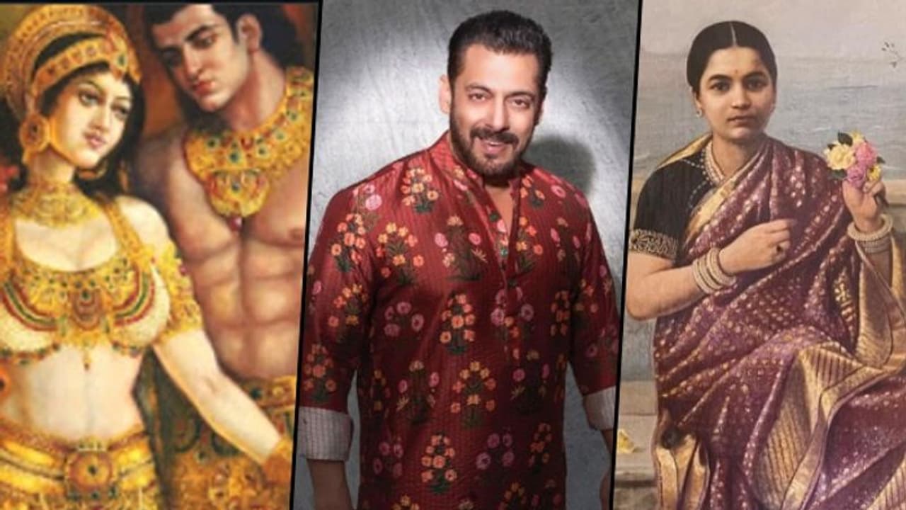 Salman Khan's painting 'Immortals' to be exhibited along with Raja Ravi Varma's maestro pieces; Read this Salman Khan's painting 'Immortals' to be exhibited along with Raja Ravi Varma's maestro pieces; Read this