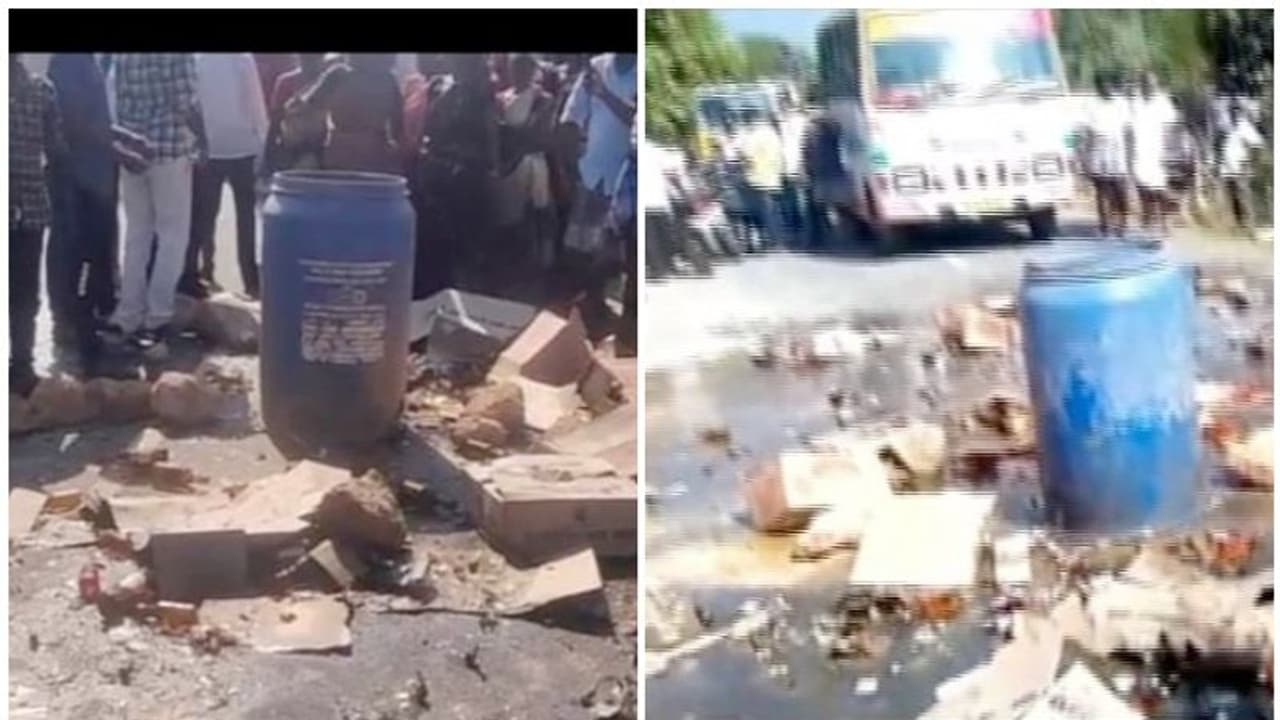 മദ്യപിച്ച് എത്തുന്ന പുരുഷന്‍മാരുടെ ശല്യം കൂടി; മദ്യവില്‍പ്പനശാല സ്ത്രീകള്‍ തല്ലി തകര്‍ത്തു