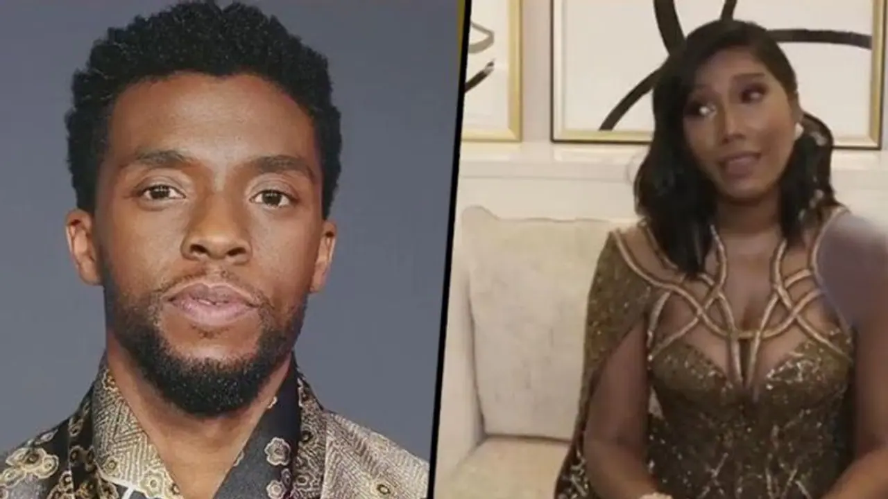 Golden Globes 2021: Late actor Chadwick Boseman's wife Taylor Simone Ledward made emotional while taking award Golden Globes 2021: Late actor Chadwick Boseman's wife Taylor Simone Ledward made emotional while taking award