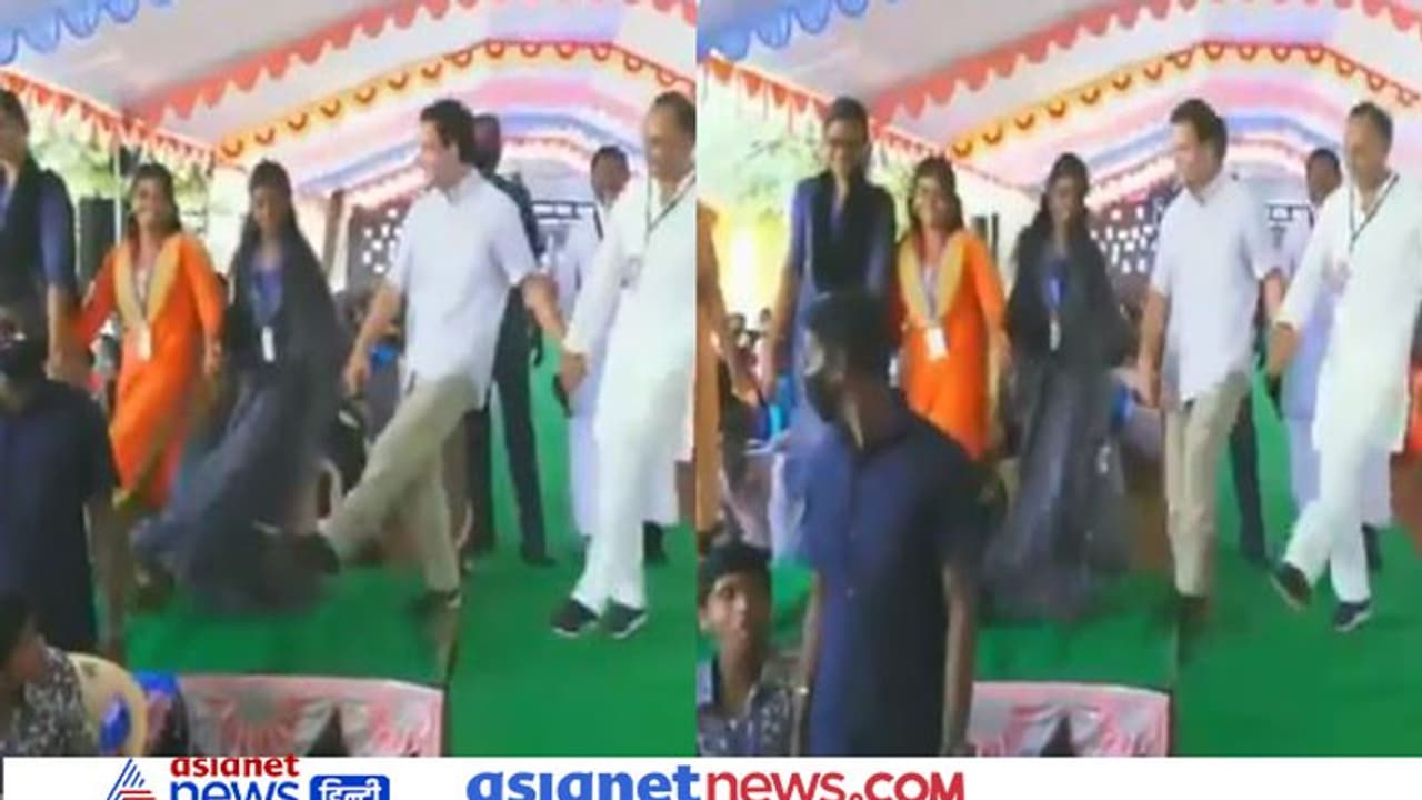 జోరు పెంచిన రాహుల్ గాంధీ... విద్యార్థులతో స్టెప్పులు.. వీడియో వైరల్..