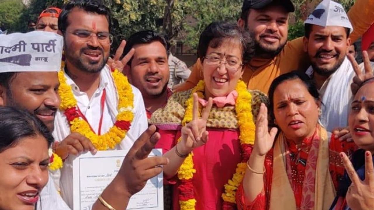 एमसीडी उपचुनाव: 5 में से 4 पर आप, 1 पर कांग्रेस की जीत, AAP कार्यकर्ताओं ने कहा हो गया काम, जय श्री राम एमसीडी उपचुनाव: 5 में से 4 पर आप, 1 पर कांग्रेस की जीत, AAP कार्यकर्ताओं ने कहा हो गया काम, जय श्री राम