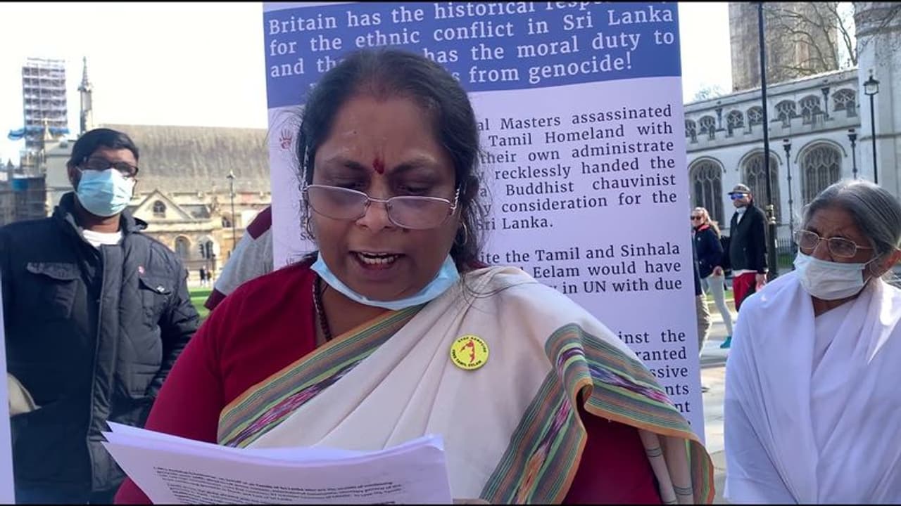 சிங்கள அரசுக்கு ஆதரவாக பிரிட்டன்.. சாகும்வரை உண்ணாவிரதப் போராட்டத்தில் குதித்த ஈழத் தமிழ்ப் பெண். சிங்கள அரசுக்கு ஆதரவாக பிரிட்டன்.. சாகும்வரை உண்ணாவிரதப் போராட்டத்தில் குதித்த ஈழத் தமிழ்ப் பெண்.