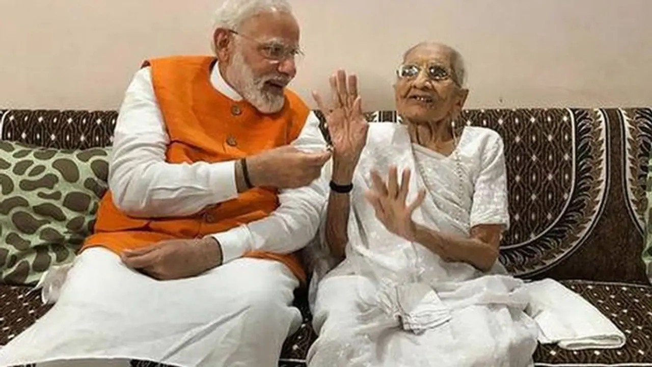 Heeraben, PM Modi’s mother gets vaccinated