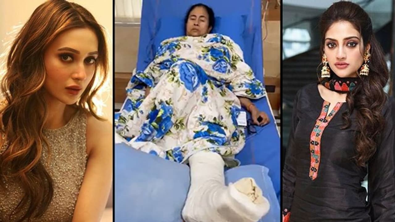 CM Mamata Banerjee got injured, Bengali actress MP Mimi Chakraborty, Nusrat Jahan sent their heartfelt prayers CM Mamata Banerjee got injured, Bengali actress MP Mimi Chakraborty, Nusrat Jahan sent their heartfelt prayers