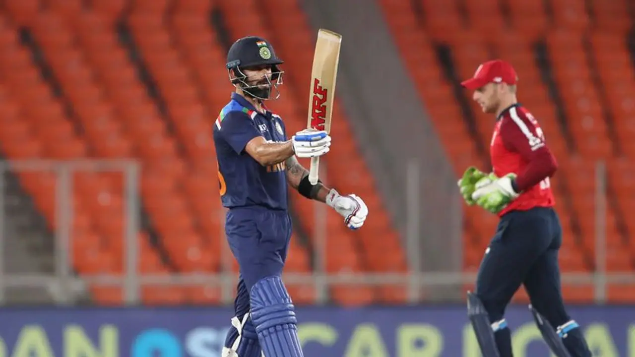 ವಿರಾಟ್ ಕೊಹ್ಲಿ ಏಕಾಂಗಿ ಹೋರಾಟ; ಇಂಗ್ಲೆಂಡ್ಗೆ ಸ್ಪರ್ಧಾತ್ಮಗ ಗುರಿ ನೀಡಿದ ಭಾರತ! ವಿರಾಟ್ ಕೊಹ್ಲಿ ಏಕಾಂಗಿ ಹೋರಾಟ; ಇಂಗ್ಲೆಂಡ್ಗೆ ಸ್ಪರ್ಧಾತ್ಮಗ ಗುರಿ ನೀಡಿದ ಭಾರತ!