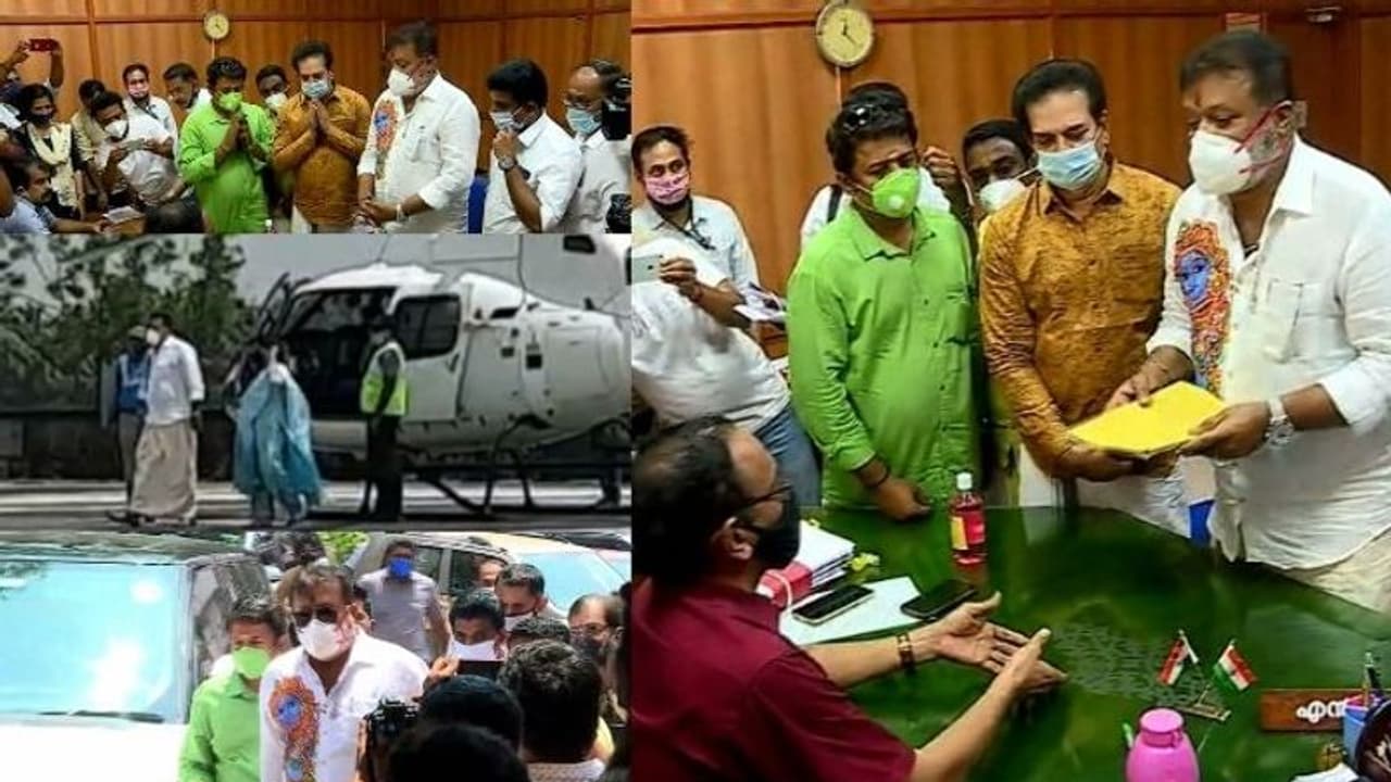 'തൃശ്ശൂരിലെ വോട്ടർമാർ വിജയം തരും': ഹെലികോപ്ടറിലെത്തി സുരേഷ് ഗോപി നാമനിർദേശ പത്രിക സമർപ്പിച്ചു 'തൃശ്ശൂരിലെ വോട്ടർമാർ വിജയം തരും': ഹെലികോപ്ടറിലെത്തി സുരേഷ് ഗോപി നാമനിർദേശ പത്രിക സമർപ്പിച്ചു