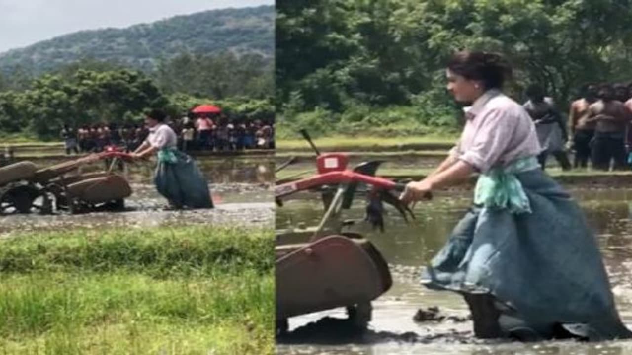 వ్యవసాయం చేస్తున్న రష్మిక మందాన, వైరల్ అవుతున్న వీడియో