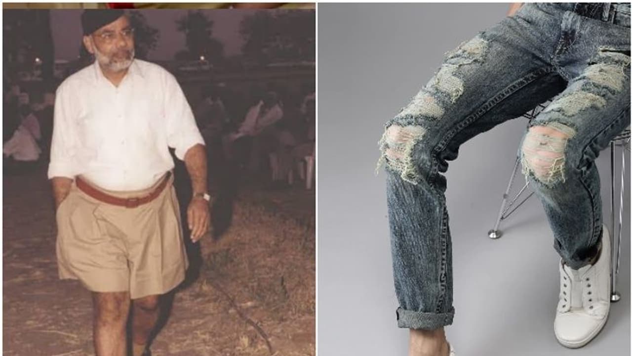 'ദൈവമേ, അവരുടെ കാൽമുട്ടുകൾ കാണുന്നു', ജീൻസ് വിവാദത്തിൽ മോദിയുടെ ചിത്രം പങ്കുവച്ച് പ്രിയങ്ക ഗാന്ധി 'ദൈവമേ, അവരുടെ കാൽമുട്ടുകൾ കാണുന്നു', ജീൻസ് വിവാദത്തിൽ മോദിയുടെ ചിത്രം പങ്കുവച്ച് പ്രിയങ്ക ഗാന്ധി