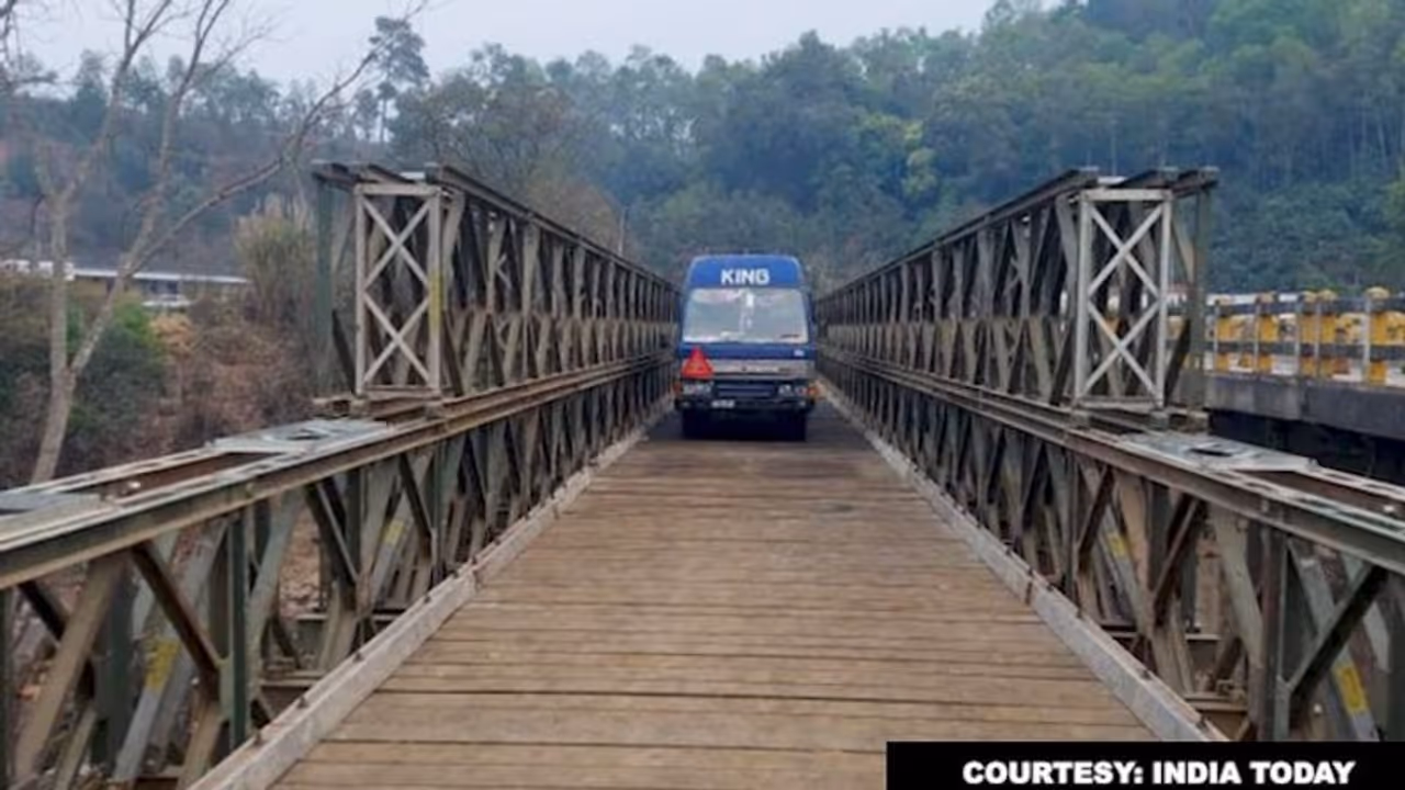 Border Road Organisation launches bridge in just 5 days, connecting Shillong with Silchar Border Road Organisation launches bridge in just 5 days, connecting Shillong with Silchar