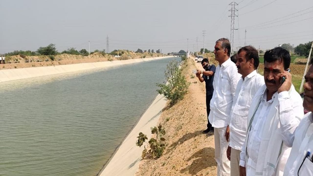 కూడవెల్లి వాగులోకి గోదావరి జలాలు.. విడుదల చేసిన హరీష్ రావు (వీడియో)