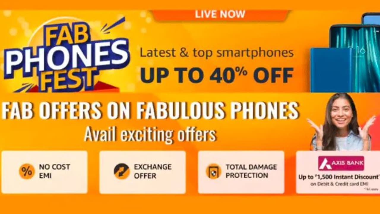 అమెజాన్ ఫ్యాబ్ ఫోన్స్ ఫెస్టివల్ సేల్ : స్మార్ట్‌ఫోన్‌లపై 40% వరకు భారీ డిస్కౌంట్ పొందండి..