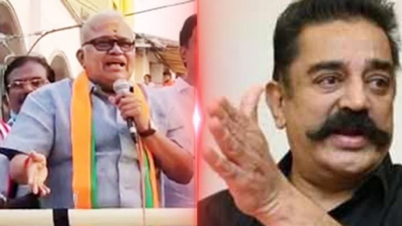 ‘கமல் ஒரு திமுக கைக்கூலி’... கோவையில் உலக நாயகனை அலறவிட்ட ராதா ரவி...!
