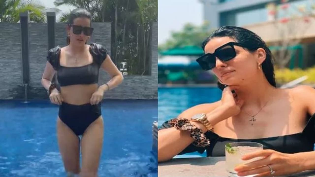 IPL 2022: Hardik Pandya's wife Natasa Stankovic is simply stunning in the swimming pool IPL 2022: Hardik Pandya's wife Natasa Stankovic is simply stunning in the swimming pool