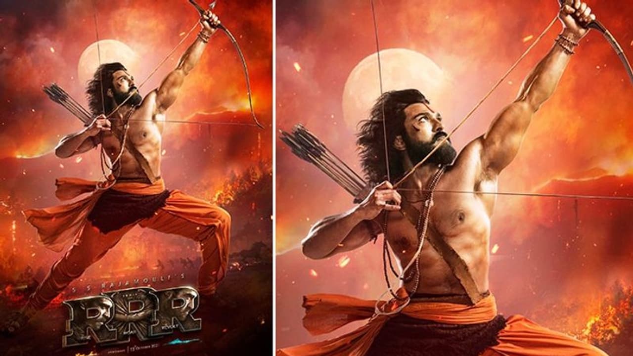 Ram Charan's look as Alluri Sita Ramaraju for RRR is out now; fans are going crazy