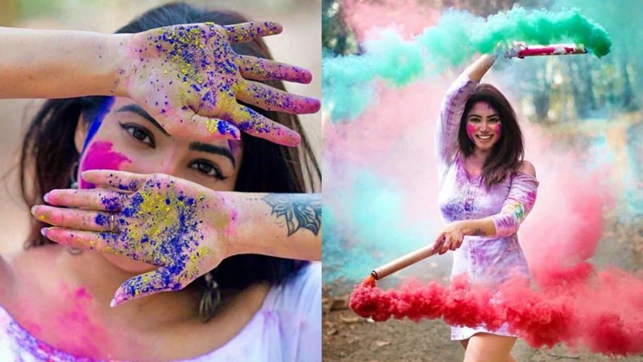 'വര്‍ണ്ണങ്ങളുടെ ഹോളി'; ഫോട്ടോഷൂട്ട് പങ്കുവച്ച് അമേയ മാത്യു