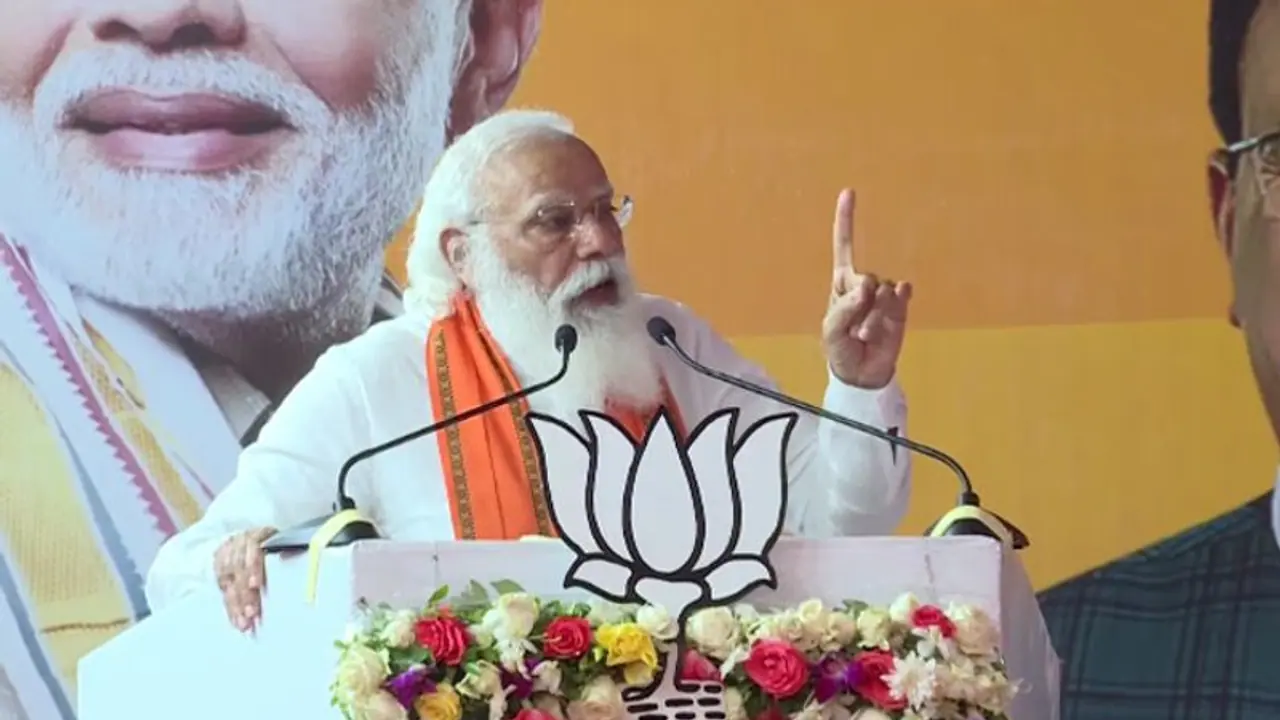 PM Modi tears into Congress at Kokrajhar, ‘Assam will show red card to Opposition, trust NDA for development’ PM Modi tears into Congress at Kokrajhar, ‘Assam will show red card to Opposition, trust NDA for development’