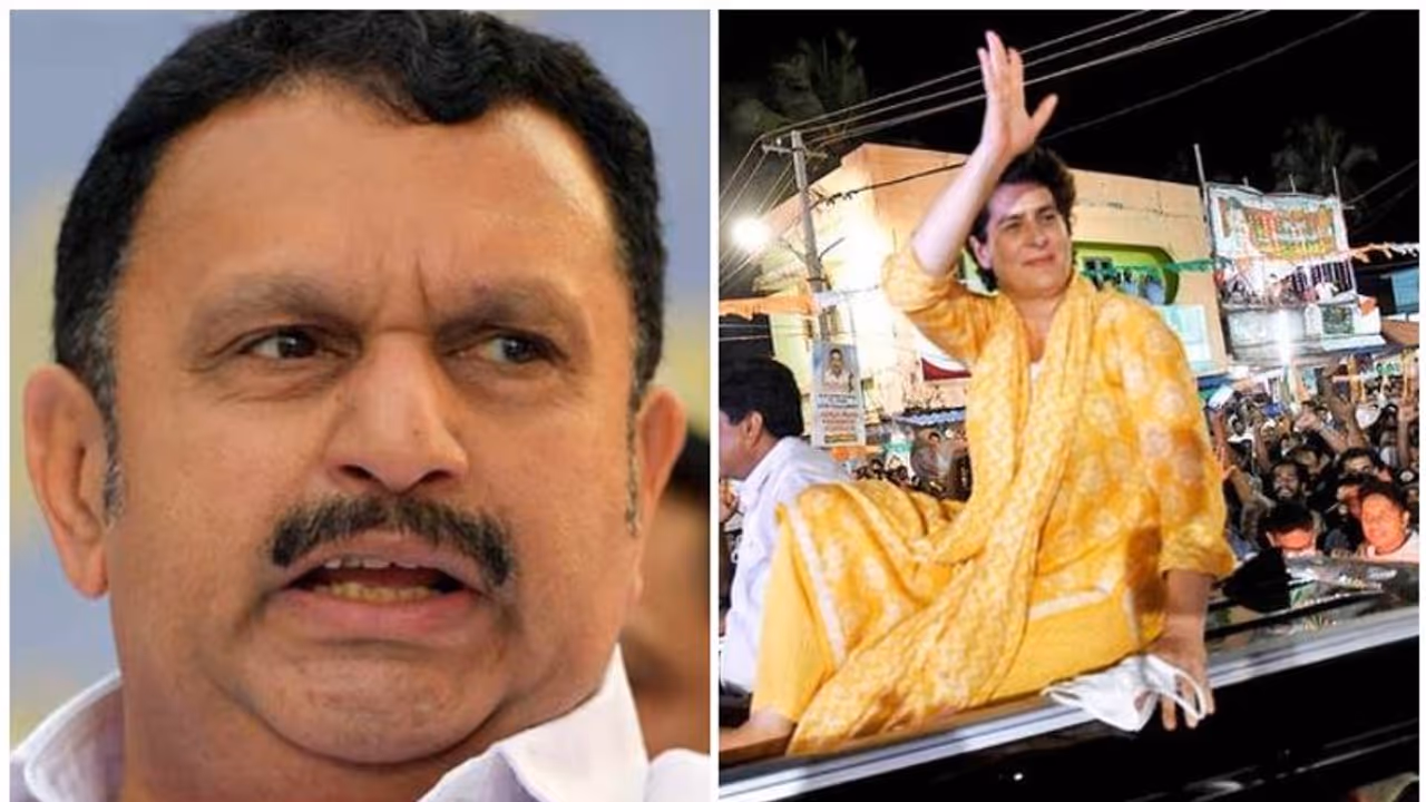 നേമത്ത് പ്രിയങ്ക എത്താത്തതിൽ മുരളീധരന് അതൃപ്തി, നേരിട്ട് പരാതിയറിയിച്ചു, 3 ന് എത്തുമെന്ന് ഉറപ്പ് നൽകി പ്രിയങ്ക നേമത്ത് പ്രിയങ്ക എത്താത്തതിൽ മുരളീധരന് അതൃപ്തി, നേരിട്ട് പരാതിയറിയിച്ചു, 3 ന് എത്തുമെന്ന് ഉറപ്പ് നൽകി പ്രിയങ്ക