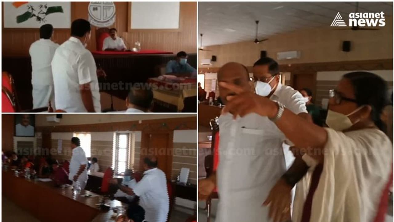 പാലാ നഗരസഭയിൽ സിപിഎം കേരള കോൺഗ്രസ് എം കയ്യാങ്കളി; കൗൺസിലർമാര്ക്ക് പരിക്ക് പാലാ നഗരസഭയിൽ സിപിഎം കേരള കോൺഗ്രസ് എം കയ്യാങ്കളി; കൗൺസിലർമാര്ക്ക് പരിക്ക്