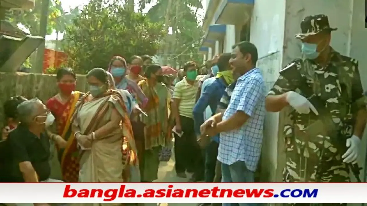 প্রকাশ্যেই বিরোধী প্রার্থীকে হুমকি দিলেন তৃণমূল মন্ত্রী, উত্তপ্ত মগরাহাট পশ্চিম প্রকাশ্যেই বিরোধী প্রার্থীকে হুমকি দিলেন তৃণমূল মন্ত্রী, উত্তপ্ত মগরাহাট পশ্চিম