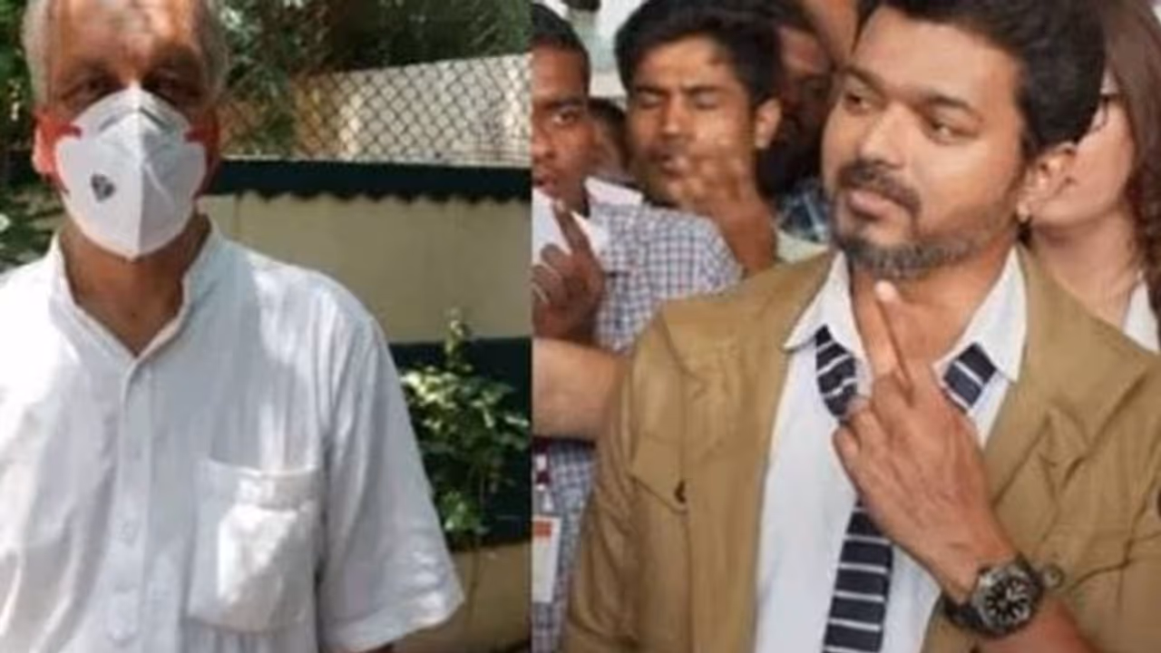 சர்கார் பட பாணியில் வாக்கை செலுத்திய சென்னை முதியவர்..! சர்கார் பட பாணியில் வாக்கை செலுத்திய சென்னை முதியவர்..!