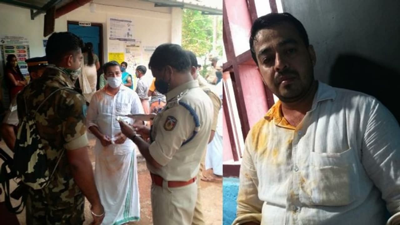 തളിപ്പറമ്പിൽ യുഡിഎഫ് ബൂത്ത് ഏജന്റിന് നേരെ മുളകുപൊടി എറിഞ്ഞു, റീപോളിങ് ആവശ്യപ്പെട്ട് യുഡിഎഫ് തളിപ്പറമ്പിൽ യുഡിഎഫ് ബൂത്ത് ഏജന്റിന് നേരെ മുളകുപൊടി എറിഞ്ഞു, റീപോളിങ് ആവശ്യപ്പെട്ട് യുഡിഎഫ്