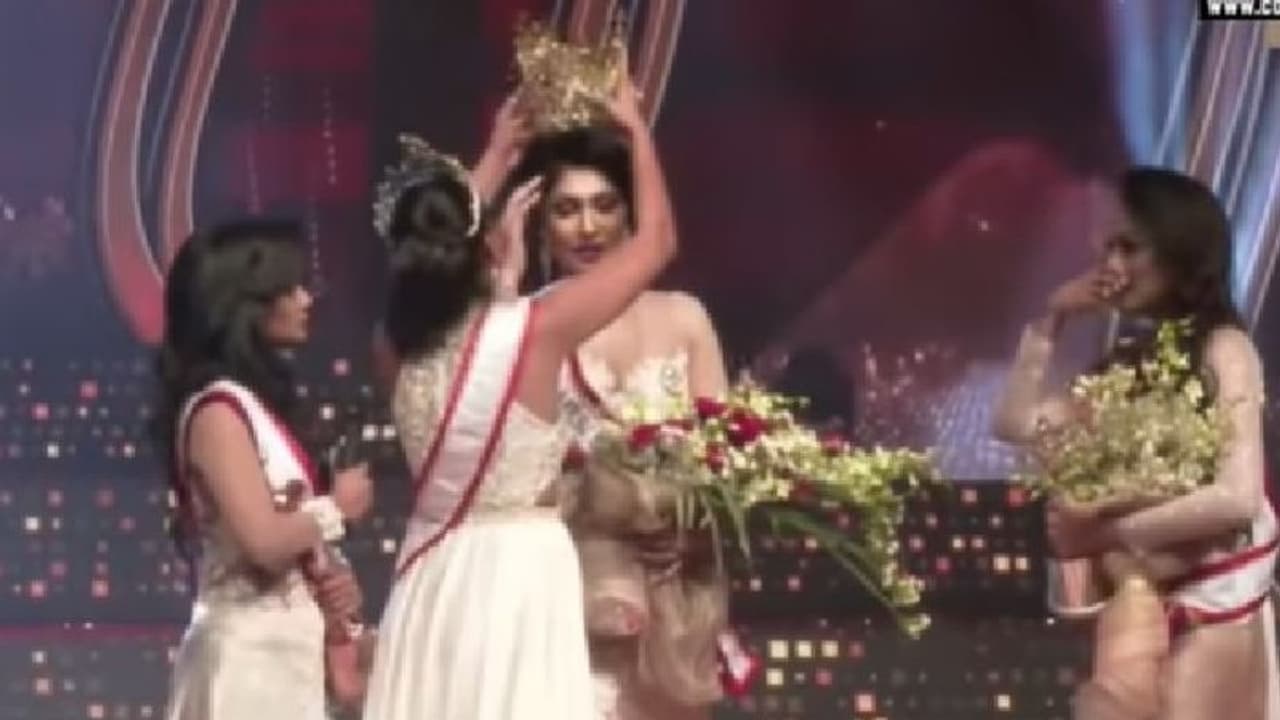 നാടകീയരംഗങ്ങളുമായി സൗന്ദര്യമത്സരത്തിന്റെ സമാപനം; വൈറലായ വീഡിയോ