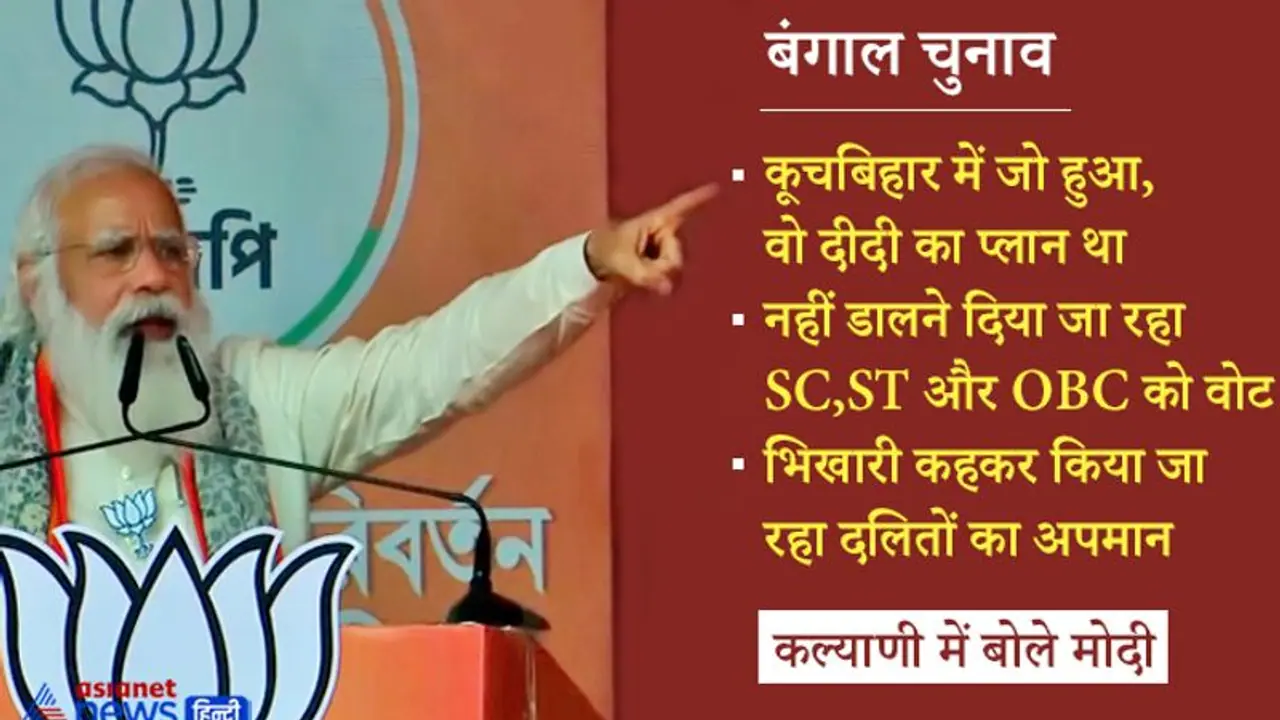 कल्याणी में गरजे मोदी आदरणीय दीदी मत भूलिए लोकतंत्र है, यहां खेल भी जनता शुरू करती है और अंत भी जनता कल्याणी में गरजे मोदी आदरणीय दीदी मत भूलिए लोकतंत्र है, यहां खेल भी जनता शुरू करती है और अंत भी जनता