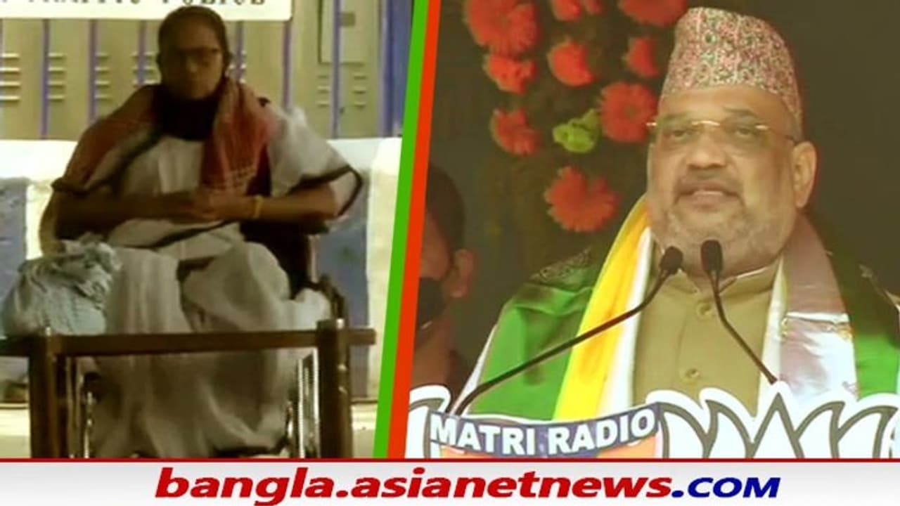 পাহাড়ে প্রচারে উত্তপ বাড়াচ্ছেন অমিত শাহ, আর সমতলে ধর্নায় তারই প্রতিপক্ষ মমতা