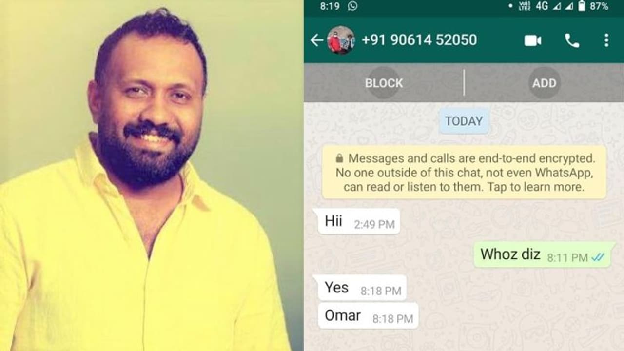 ഒമര് ലുലുവിന്റെ പേരില് വ്യാജ നമ്പര്; പറ്റിക്കപ്പെടരുതെന്ന് സംവിധായകൻ ഒമര് ലുലുവിന്റെ പേരില് വ്യാജ നമ്പര്; പറ്റിക്കപ്പെടരുതെന്ന് സംവിധായകൻ