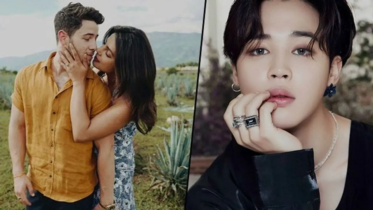 Here's how BTS singer Jimin reacted when Nick Jonas kissed Priyanka Chopra while performing at an award show