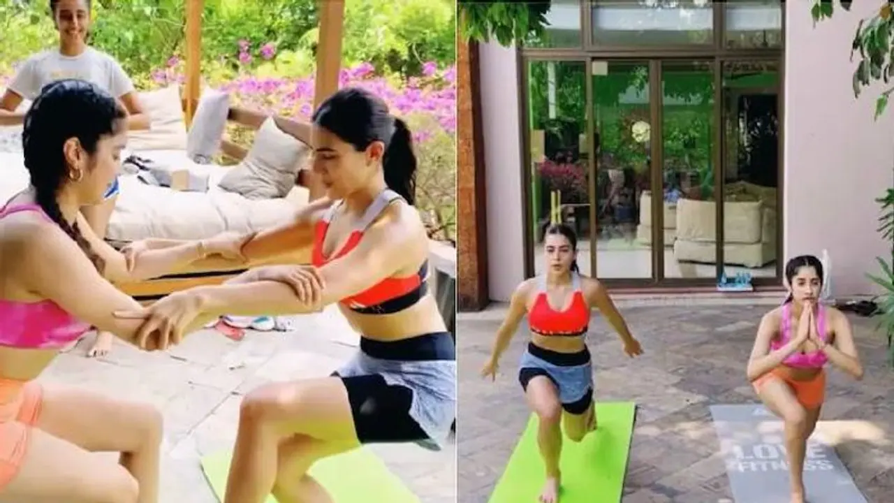 ഒരുമിച്ച് വർക്കൗട്ട് ചെയ്യുന്ന സാറയും ജാന്വിയും; വീഡിയോ വൈറല് ഒരുമിച്ച് വർക്കൗട്ട് ചെയ്യുന്ന സാറയും ജാന്വിയും; വീഡിയോ വൈറല്