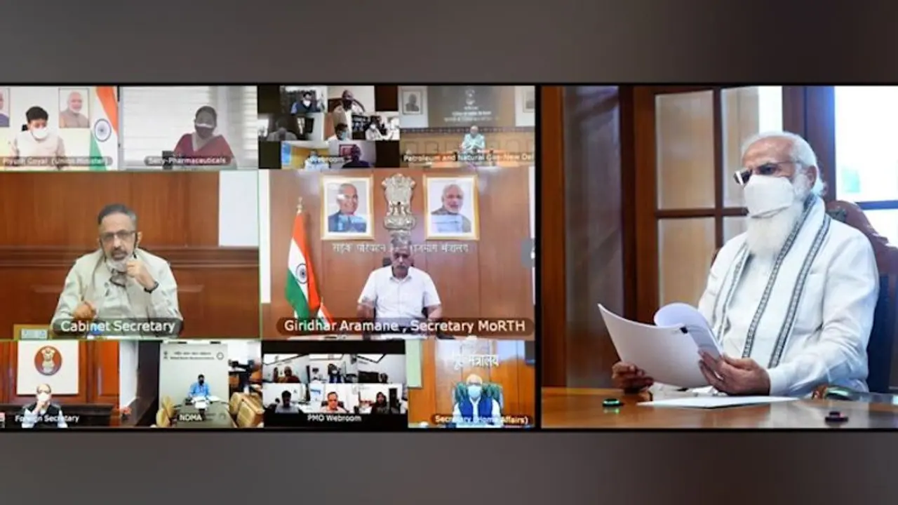 PM Modi chairs review meeting, says 'need to ensure faster transportation of medical oxygen to states' PM Modi chairs review meeting, says 'need to ensure faster transportation of medical oxygen to states'