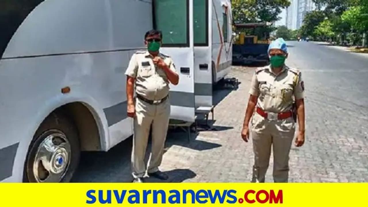 ನಟ, ನಟಿಯರ ವ್ಯಾನಿಟಿ ವ್ಯಾನ್ ಕೊರೋನೋ ಡ್ಯೂಟಿಯ ಪೊಲೀಸರಿಗೆ ನೀಡಿದ ಉದ್ಯಮಿ