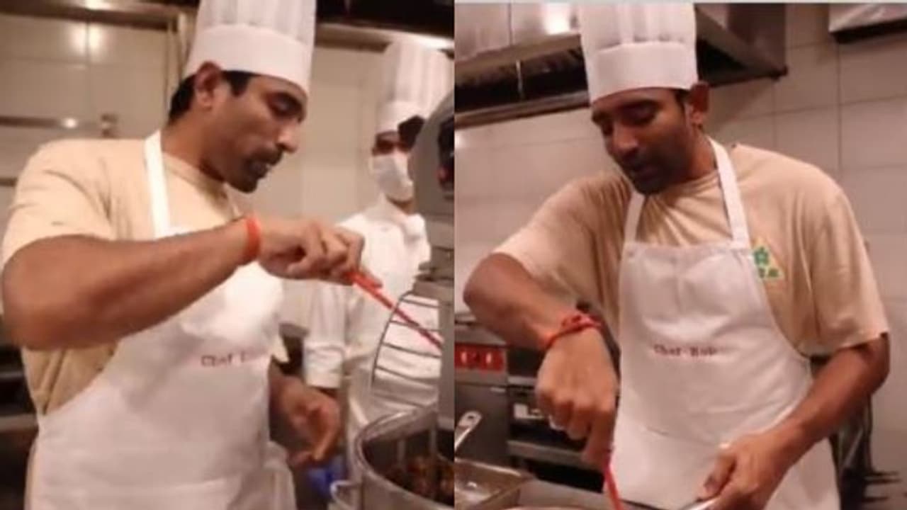 ব্যাট ছেড়ে হাতা খুন্তি হাতে পাক্কা রাঁধুনি উথাপ্পা, ব্য়াপারটা কী সিএসকে তারকার ব্যাট ছেড়ে হাতা খুন্তি হাতে পাক্কা রাঁধুনি উথাপ্পা, ব্য়াপারটা কী সিএসকে তারকার